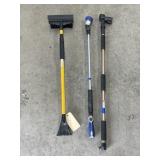 Telescoping Window Squeegee - 2 Hose Wands