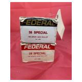 2 Pcs - 38 Spec Federal Ammo