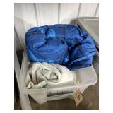 Plastic Tub w/Lid - Comforter & Blanket