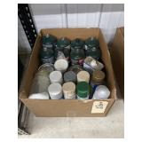 Box of Spray Paint & Thinner