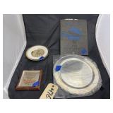 Battleship War Log - Silver Award Plate - Plaque