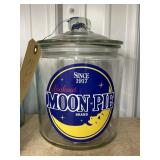 Moon Pie Glass Jar w/Lid