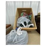 Wooden Crate w/Christmas Lights