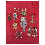 Assortment of Metal Pins - Jewelry