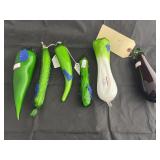 6 Pcs - Decorative Glass Vegetables