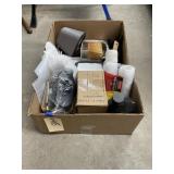 Box of Assorted Painting Supplies