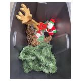 Christmas Dï¿½cor in Plastic Bin w/Lid