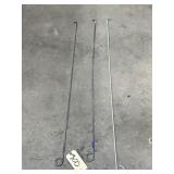 3 Pcs - Metal Rods 42"L
