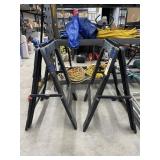 Pair Plastic Sawhorses