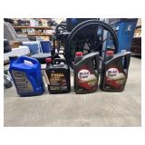 4 Pcs - Mobil 5W30 Oil - Antifreeze - 10W40 Oil