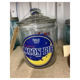 Moon Pie Glass Jar w/Lid