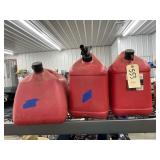 3 - Plastic Gas Jugs