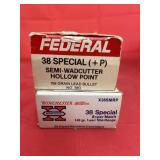 2 Pcs - Federal 38 Spec & Winchester 38 Spec