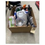 Box of Assorted Cleaning Supplies