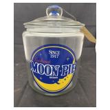 Moon Pie Glass Jar w/Lid