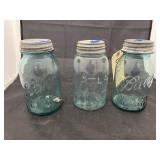 3 Pcs - Ball & Atlas Canning Jars