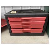 4-Drawer Plastic Tool Box w/Sockets