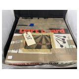 Vintage Dart Board w/Darts