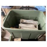 Plastic Tub w/Old Photographs