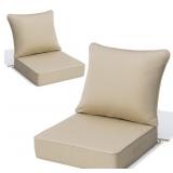 Set of 2 - Sunbrella 5.5" Thick Deep Seat Patio