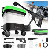 Cordless Pressure Washer, Portable With 3.5 Gal Ta