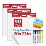 Thickened Sticky Easel Pad- 20"x20" Flip Chart,