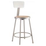 National Public Seating Set of  5 Barstools, Gray