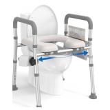 Homland Raised Toilet Seat With Handles, 400lb Wei