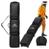 Double Rolling Ski Bag, Padded, Waterproof, Snowbo