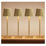 4 Pack Cordless Table Lamp, 6000mAh Rechargeable B