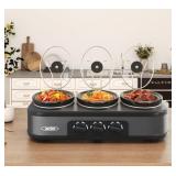 Sunvivi Triple Slow Cooker - 3 1.5Quart Removable