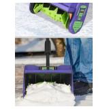 Cordless 20V 12" Snow Shovel - Purple/Green/Black