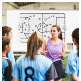 Rolling Dry Erase Whiteboard, 48x36" Double Sided