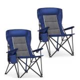 ALPHA CAMP Oversized Folding Camping Chair- High B