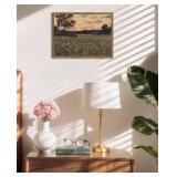 Vintage Farmhouse Wall Art-Rustic Floral Field, Wo