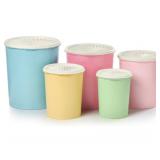 Tupperware 5 Canister Set Ensemble, Nested, Vintag