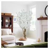7FT Artificial Cherry Blossom Tree, White Faux