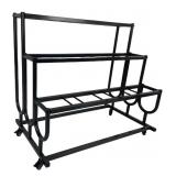 Black Metal, 3 Tier Flower Stand, Approx 33"H x 2