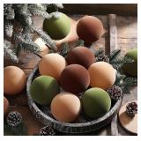2 Ct. 12 Piece Large Velvet Christmas Ornaments -