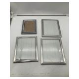 4 Ct. Picture Frame Lot - (3) Silver Frame, 10.5x8
