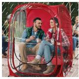 WeatherPod 1-2 Person Pop-Up Pod- Red, Weather Res