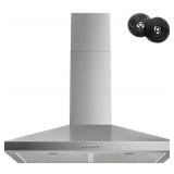 FIREGAS, Range Hood, 30" Stainless Steel, Wall Mo