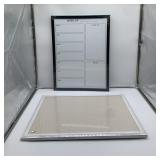 2 Ct - (1) Bulletin Board, Linen, 30"x2", White