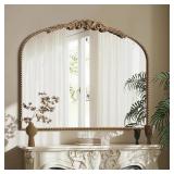 Large Arched Mirror, Approx 40"x29" French Baroq