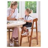 Wooden High Chair For Toddlers - Walnut/Grey, 30.3