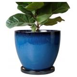 10" Planter For Indoor/Outdoor Plants, Large Flow