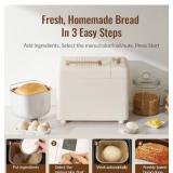 Neretva 15 In 1 Bread Machine - Nut Dispenser, Whi