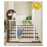 2 Ct. Cumbor Baby Gate, White, 29.7-46" Wide, 30"