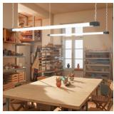 2 Pack 4 Ft 40W LED Shop Light Fixture with Inline