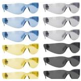 Bison Life Safety Glasses, Scratch Resistant, Wrap